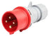 PL164154P - 16A 415V 4Pin IP44 Red Plug