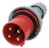 PL634154P - 63A 415V 4Pin IP67 Red Plug