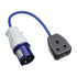 FL1613 - Fly-lead 16A 230V Plug to 13A 1 Gang Socket